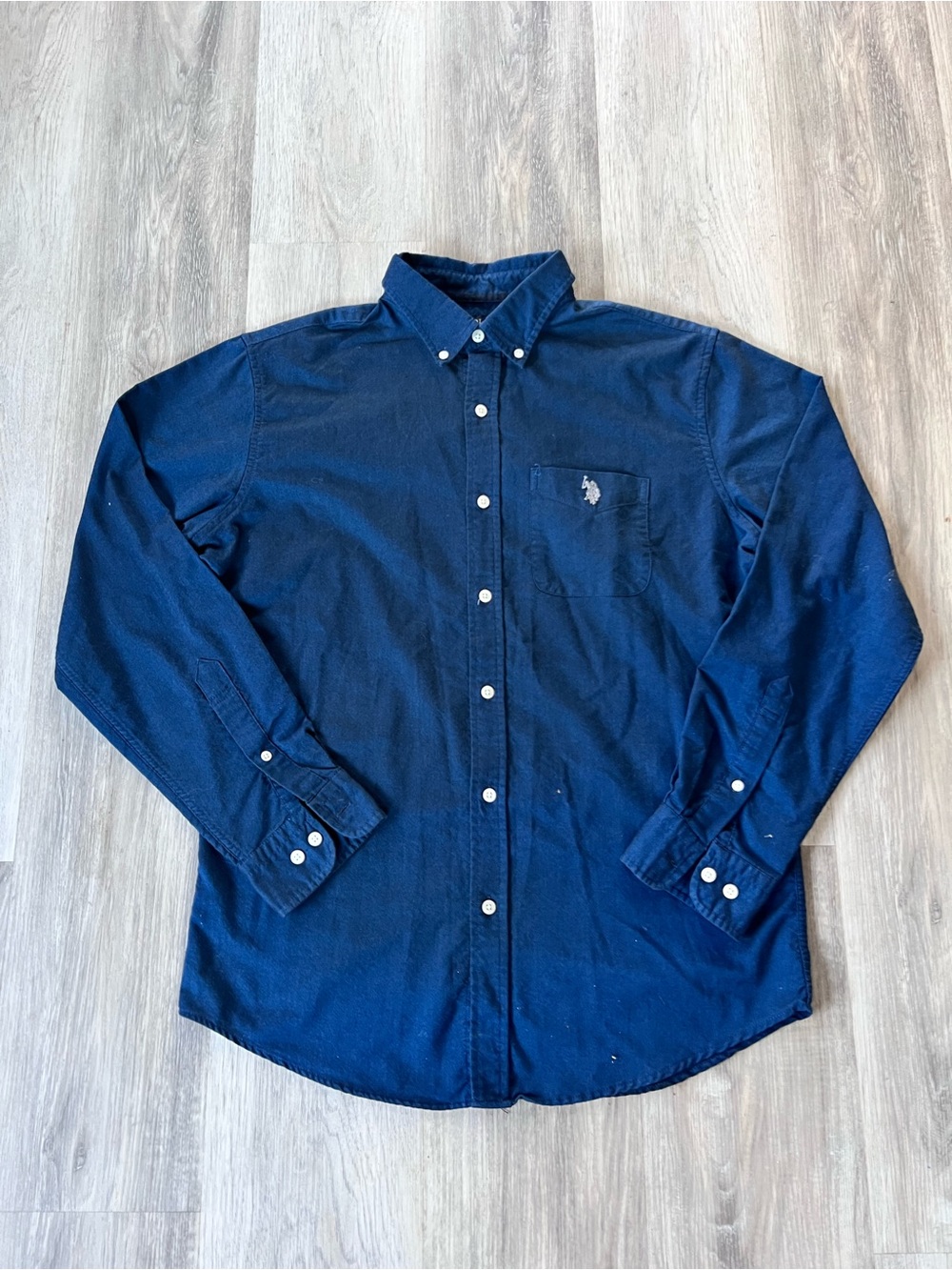 U.S. Polo Assn. Men's Navy Blue Button-Down Oxford Shirt